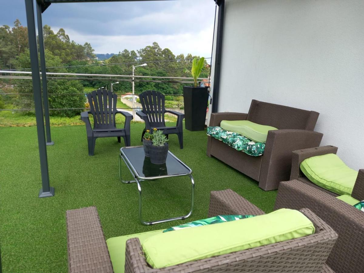 Casa Rocha Velha Con Terraza Y Piscina Particular Apartment Santiago de Compostela Luaran gambar